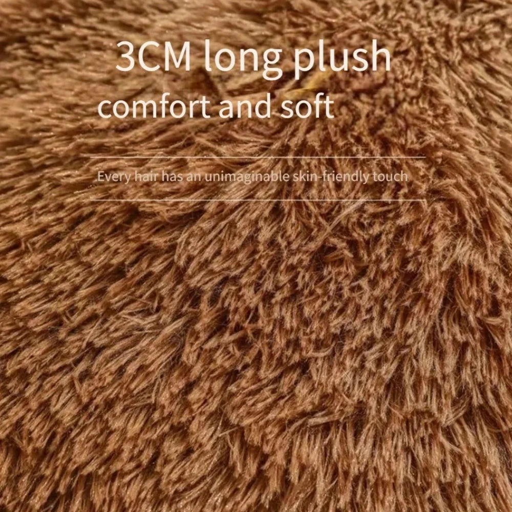 Fluffy Dog Bed Large Pet Products Dogs Beds Sofa Cute Bear Paw Shape Pets Kennel Mat Puppy Cats Supplies Basket Pet Accessories