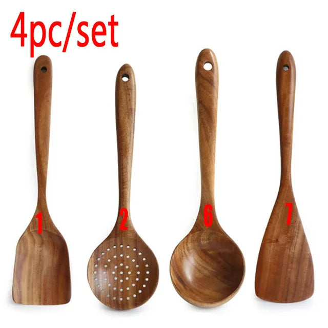 7-Piece Wooden Serving Set