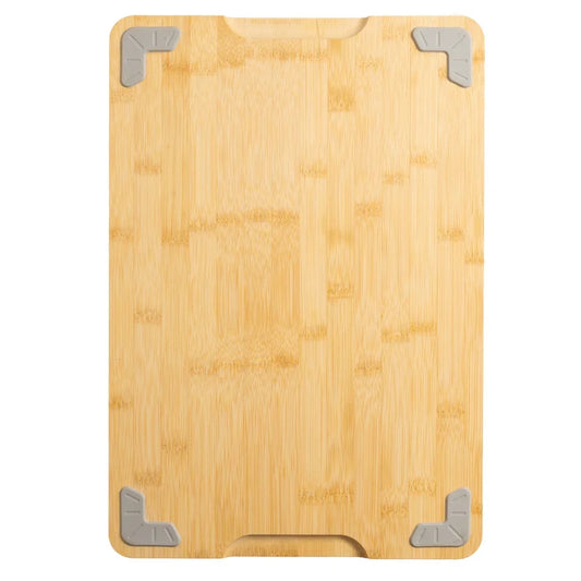 Non-Slip Bamboo Cutting Board with Juice Groove Durable Eco-Friendly Kitchen