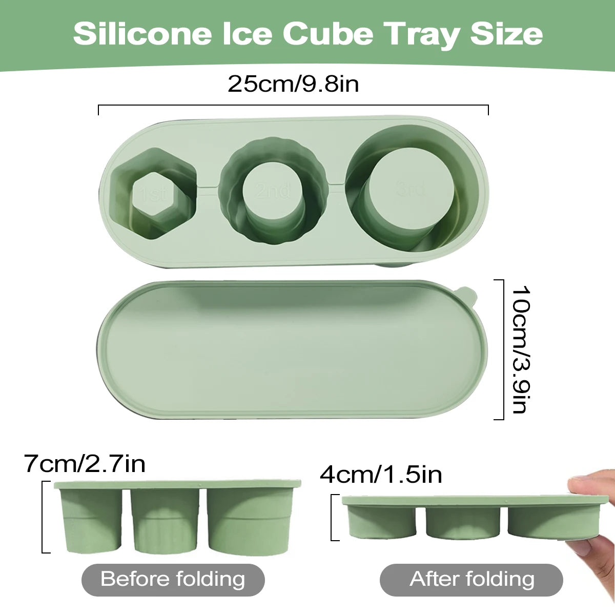 Leeseph Cylinder Ice Cube Tray for Stanley Cup Tumbler