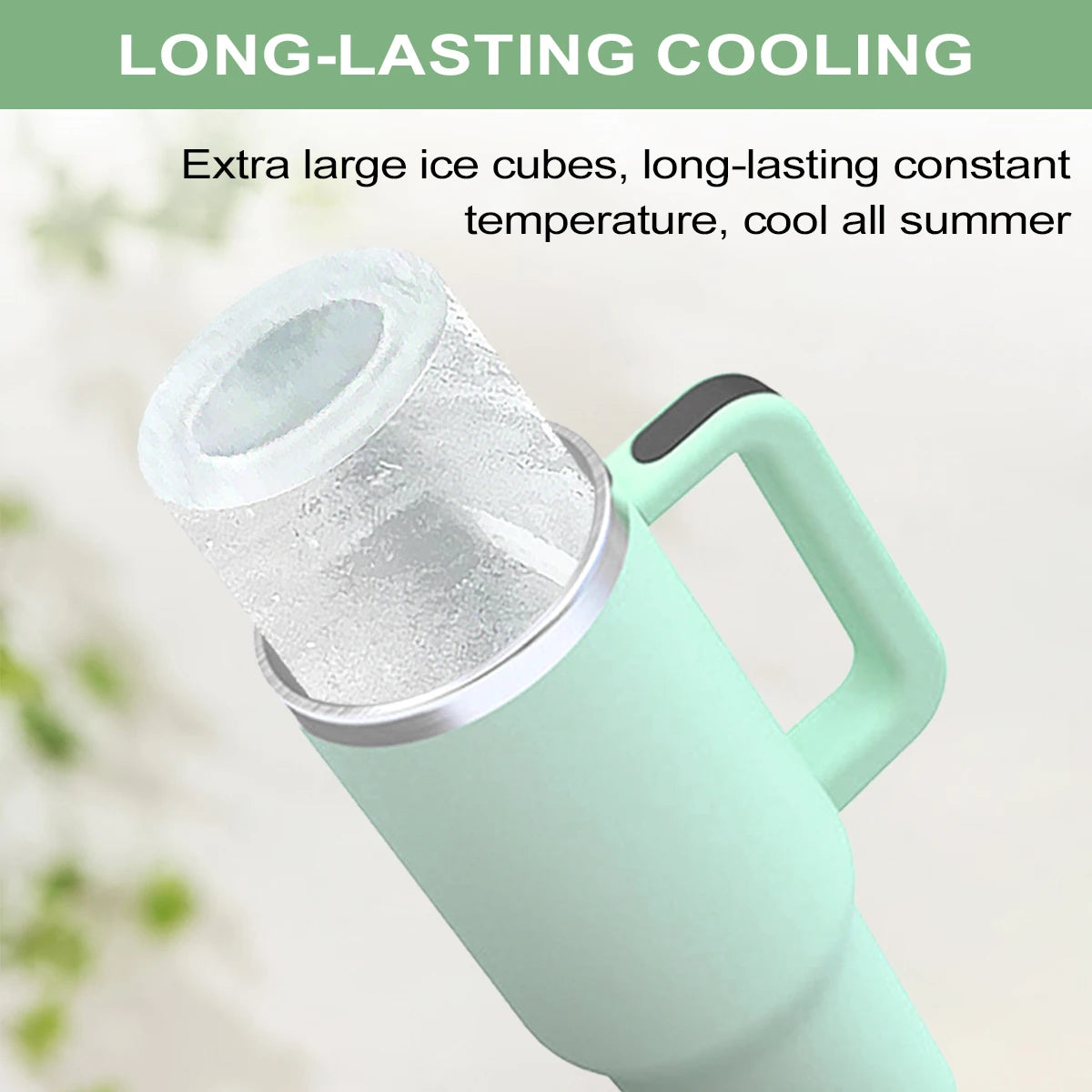 Leeseph Cylinder Ice Cube Tray for Stanley Cup Tumbler