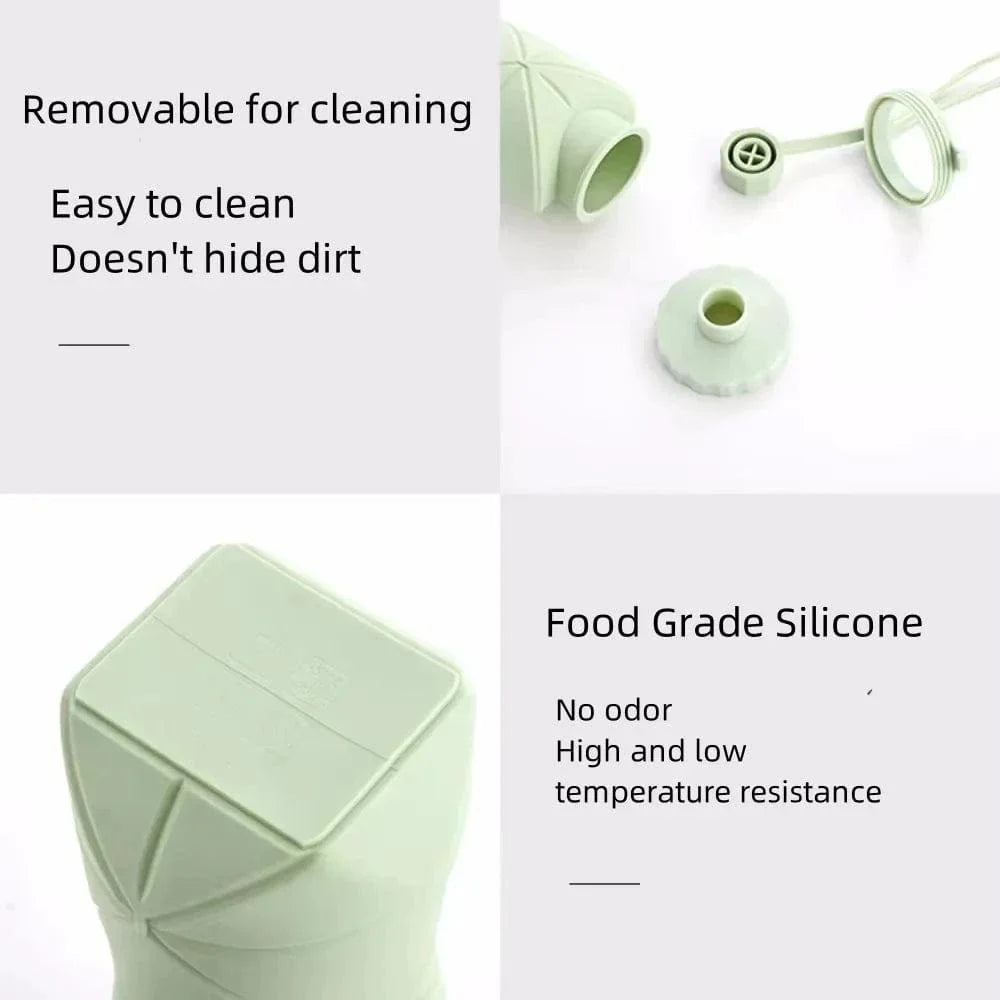 Collapsible Silicone Water Bottle - 600ml