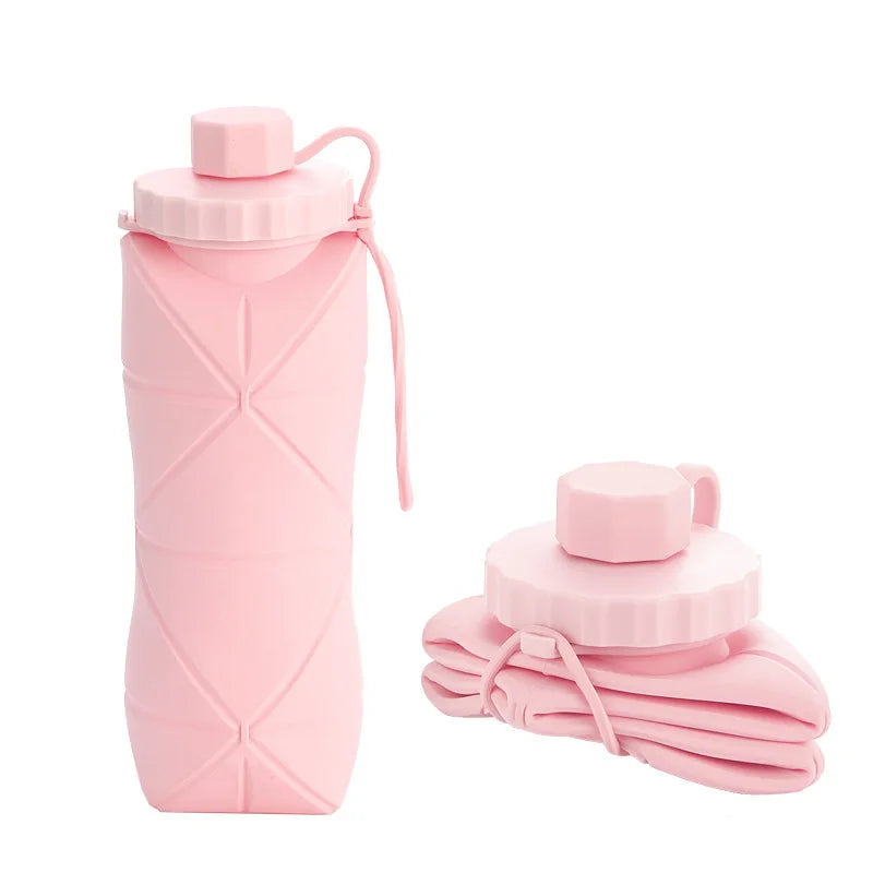 Collapsible Silicone Water Bottle - 600ml
