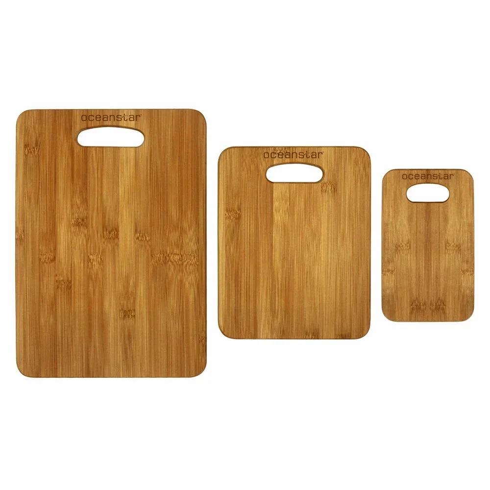 3 Piece Eco-Friendly Bamboo Cutting Board
