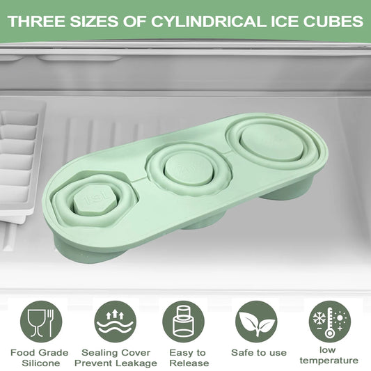 Leeseph Cylinder Ice Cube Tray for Stanley Cup Tumbler